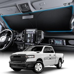 lot 9439 image: Wigoo Custom Fit Windshield Sunshade  Dodge RAM 1500 (2019-2026)