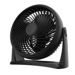 lot 3854 image: Utilitech 8-in 120 -Volt Indoor Black Desk Fan