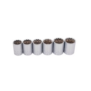 lot 3861 image: Kobalt 12-in Drive Metric Shallow Socket Set 6 -Pieces