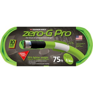 lot 3863 image: Zero-G Pro Teknor Apex 34-in x 75-ft Contractor -Duty Kink Free Woven Green Coiled Hose
