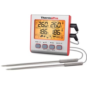 lot 3868 image: ThermoPro TP17W Dual-Probe Digital Leave-in Meat Thermometer