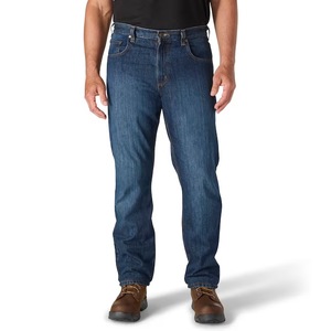 lot 3878 image: Carhartt Mens Relaxed Fit Deep Creek Denim Work pants ( 34 x 32 )
