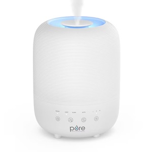 lot 3890 image: Pure Enrichment Hume Sense Cool mist Medium Room Tabletop Humidifier - White