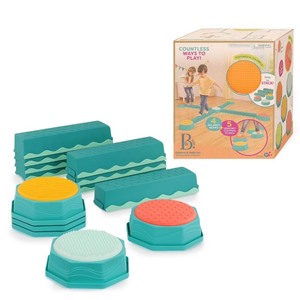 lot 2558 image: B. toys Sensory Balance Beams for Active Play Balance and Build Set