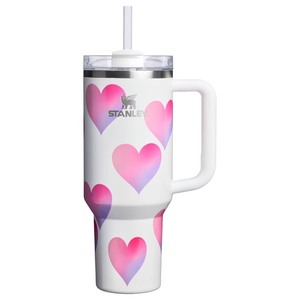 lot 2576 image: STANLEY Limited Edition 2026 Valentine 40oz Tumbler White with Hearts