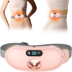 lot 2584 image: Menstrual Heating Pad for Period Cramps  Portable Heating Pad for Period Cramps Relief with Heat & Massage, Wearable Cordless Warmer for Pain Relief, Rechargeable & Wireless for Women