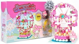 lot 2588 image: Hamee Sanrio Hello Kitty and Friends Summer Wunderland Cute Water Theme Park Building Block Set Birthday Gift, Party Favor, Stress Relief, Collectible Toy Compatible with Lego Block  My Melody