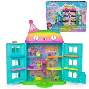 lot 3910 image: Gabbys Dollhouse 15pc Rainbow Themed Celebration Dollhouse