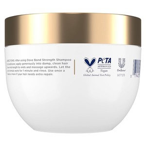 lot 3919 image: Dove Hair Bond Strength 10in1 Serum Mask for Chemically Damaged Hair with Bio-Protein Care Technology plus Peptide Complex 9.2 fl oz.,(Pack of 2)