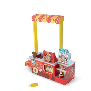lot 3937 image: Melissa & Doug Disney Snacks & Popcorn Wooden Pretend Play Food Counter  33pc Mickey Mouse Kitchen Accessories