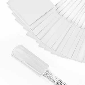 lot 3096 image: 50Pack White Marking Flags, Writable  15x4x5 Inch, Yard Flags for Lawn & Irrigation & Landscape & Sprinkler & Survey & Dog Training.
