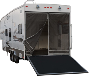 lot 3071 image: Toy Hauler Screen, Rear Opening 90.5 H, RV Cover, Camper Cover, Travel Trailer Cover