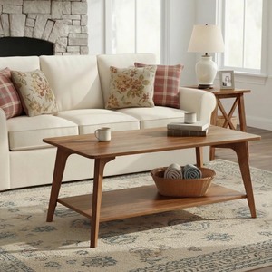 lot 2607 image: Retail $180.00 39.4 Coffee Table with Storage for Living Room