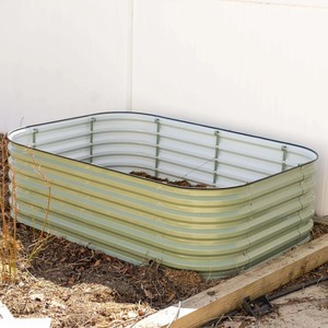 lot 2608 image: 17 METAL MODULAR RAISED GARDEN BED KIT  6 IN 1