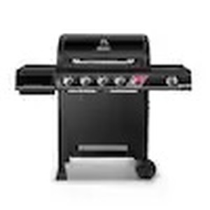 lot 2613 image:  Retail $291.99 5-Burner Propane Gas Grill in Matte Black with TriVantage Multifunctional Cooking System