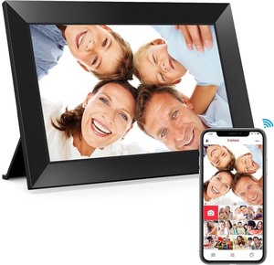 lot 2636 image: Digital Picture Frame, 10.1 Frameo Digital Frame WiFi with 32GB Memory, 1280x800 IPS Touch Screen, Send PhotosVideos from Your Phone Anywhere, Photo Gifts for Parents and Grandparents