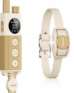 lot 11089 image: Jugbow Dog Training E-Collar  4,200FT Range, Waterproof, Rechargeable - Beige - Adjustable Size