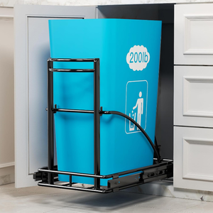 lot 11068 image: Pull-Out Under Sink Trash Can Kit  713 Gal Sliding System (No Bin)