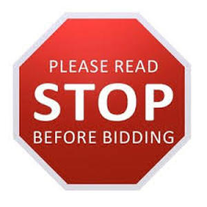 lot 0 image: Please Read Before Bidding