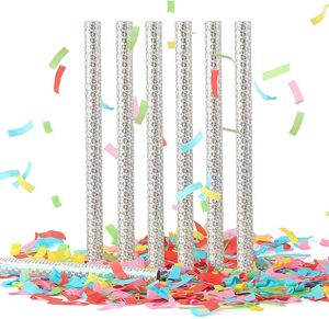 lot 9442 image: Silver Confetti Sticks (6-Pack)