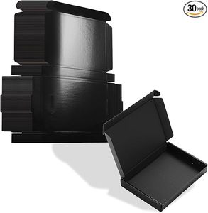 lot 9445 image: Black Small Corrugated Boxes (30-Pack)