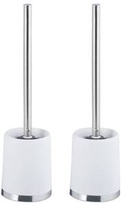 lot 9453 image: Modern Toilet Brush and Holder Set (2-Pack)