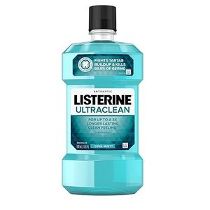 lot 9457 image: Listerine Ultraclean Antiseptic Mouthwash  Cool Mint (1.0L)