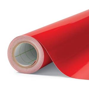 lot 9473 image: Permanent Red Adhesive Vinyl Roll (12 x 15ft)
