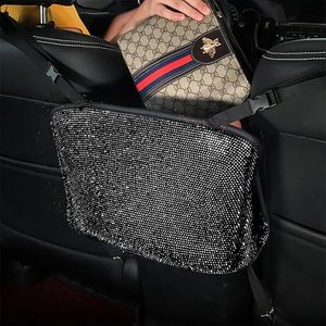 lot 9478 image: Bling Crystal Car Organizer & Purse Holder  Black