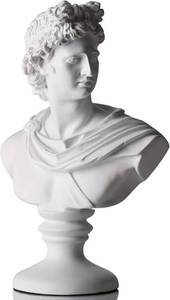 lot 9490 image: 11.8 Classic Greek Bust Statue  David & Apollo Mythology Decor