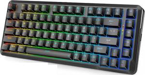 lot 9491 image: Redragon K713 Wireless 75% Gasket-Mounted Mechanical Keyboard- USB-C cable not included