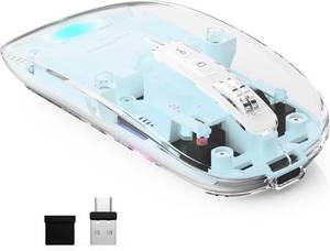 lot 9499 image: 4-Mode Bluetooth & Wireless Mouse  Quad-Connectivity (Blue)