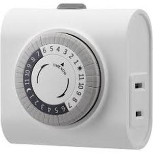 lot 9504 image: GE 24-Hour Heavy Duty Indoor Plug-In Mechanical Timer  2 Grounded Outlets