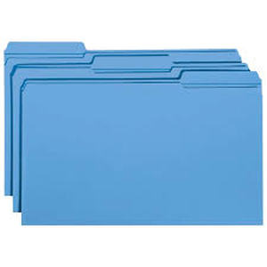 lot 9520 image: Premium Blue File Folders  13-Cut Tabs (Letter Size)