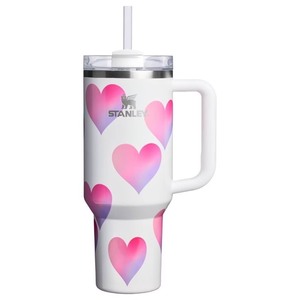 lot 3957 image: STANLEY Limited Edition 2026 Valentine 40oz Tumbler White with Hearts