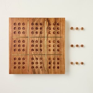 lot 3980 image: Wood and Brass Sudoku - Hearth & Hand with Magnolia