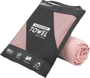 lot 3988 image: Rainleaf Microfiber Towel Perfect Travel & Gym & Camping Towel. Quick Dry - Super Absorbent - Ultra Compact - Lightweight. Suitable for Trip, Beach, Shower, Backpacking, Pool