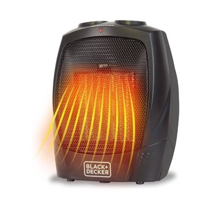 lot 3995 image: BLACKDECKER Personal Ceramic Indoor Heater Black
