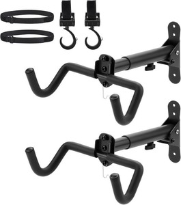 lot 4009 image: 2PACK Bike Rack Garage Bike Wall Mount Bicycle Wall Hanger Bike Hook Bike Storage Rack for Indoor Storage Bike Horizontal Hanger Bicycle Wall Mount Bicycle Wall Rack