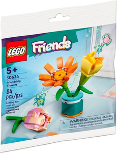 lot 3124 image: 3 Pack - LEGO Friends Friendship Flowers 30634 Polybag, Orange, Pink, Rose, Yellow (ages 5)