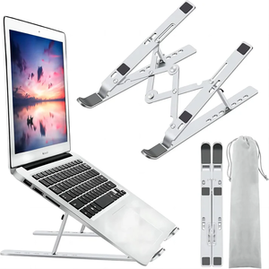 lot 3200 image: Adjustable Aluminum Laptop Stand  Lightweight, Portable, Cooling Design