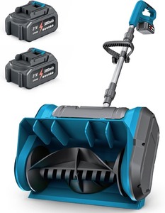 lot 2642 image: DEGGE Cordless Snow Shovel, 2  3-Ah Electric Snow Shovel with Directional Plate & Adjustable Handle, 21V 12 Snow Blower Battery Powered for Driveway, Sidewalk, Steps, Patio (Charger Included)