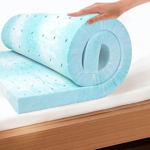 lot 2662 image: EGO Topper 2 Inch Twin XL Memory Foam Mattress Topper, Gel Foam Mattress Topper for Pressure Relief, Ventilated Design Bed Topper in a Box, CertiPUR-US Certified, 3880, Medium