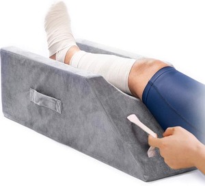 lot 2668 image: LightEase Memory Foam Leg Support and Elevation Pillow wDual Handles for Surgery, Injury, or Rest