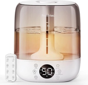 lot 2675 image: Provirtec 6L Self-Cleaning Humidifier for Large Room, CleanCare Warm & Cool Mist, No-Leak Design & Top Fill, 60 Hour Runtime, Quiet Ultrasonic Auto Mode with Remote Control for Bedroom & Home