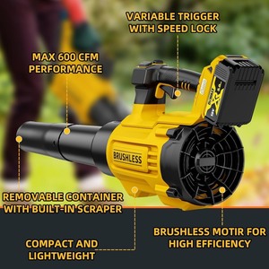 lot 4044 image: 20V Cordless Leaf Blower, Max 600 CFM125 MPH Turbo Boost Mode Compatible with DeWALT 20V Max Battery, Brushless Motor, Ergonomic 3.6LBS for Driveway & Yard