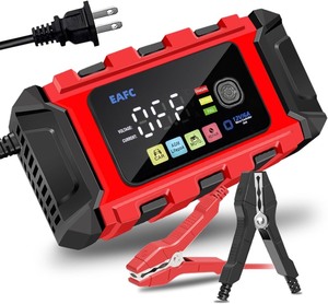 lot 2690 image: Lithium Battery Charger 12v lifepo4, 6A Lithium Lead Acid Car Trickle Charger, All in 1 Car Battery Chargers 12V, Color Display LED Battery Charger, for Truck Trailer Moto Lawn Mower Boat Batteries