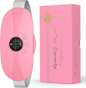 lot 2697 image: Portable Heating Pad, 5s Fast Heating, 3 Heat Levels and 3 Massage Modes, Heating Pad for Period Cramps for Women and Girls(Pink)