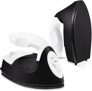 lot 22758 image: Mini Craft Heat Press  Portable Tiny Iron with Charging Base (Black)