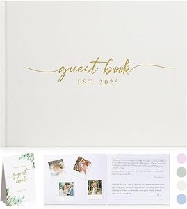 lot 22763 image: 2025 Wedding Guest Book  Linen Photo Journal